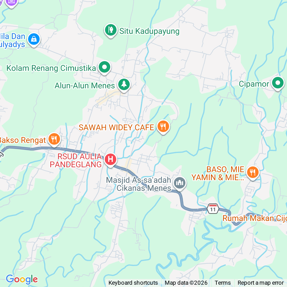 Sawah Widey Cafe Location Map
